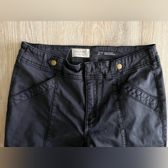 Pilcro Anthropologie Women’s Demilune Utility Pants Dark Grey - Size 27 - Picture 4 of 8